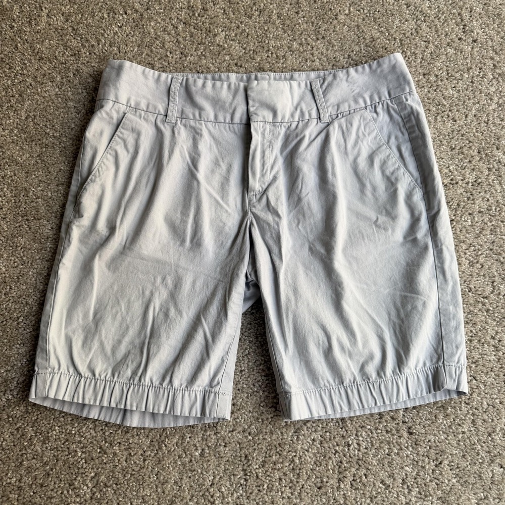 J.Crew Chino Shorts Womens 4 Blue Frankie Twill Stretch Bermuda Summer Casual
